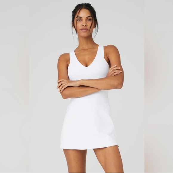 ALO Yoga Dresses & Skirts - ALO Airbrush Real Dress White Small